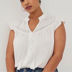 Torrid Peasant Blouse White